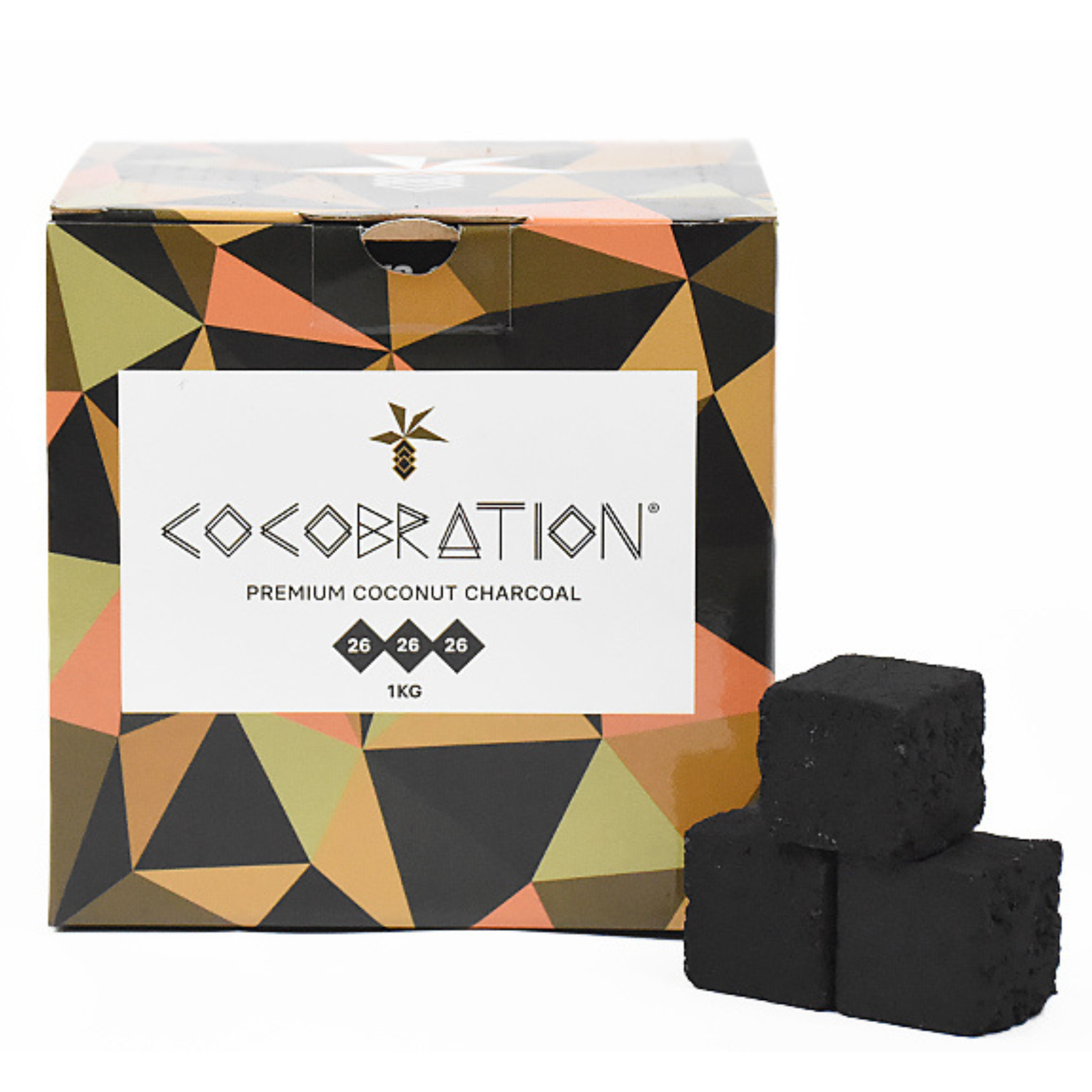 シーシャ 炭｜CUBE 26mm【ココナッツ炭】10kg – COCOBRATION – NEWEMO