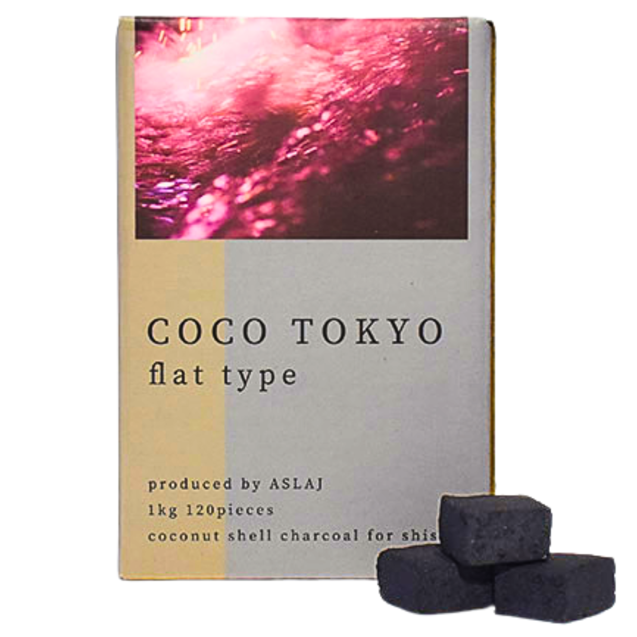 シーシャ 炭｜ココトーキョー フラット炭 1kg – NEWEMO SHISHA