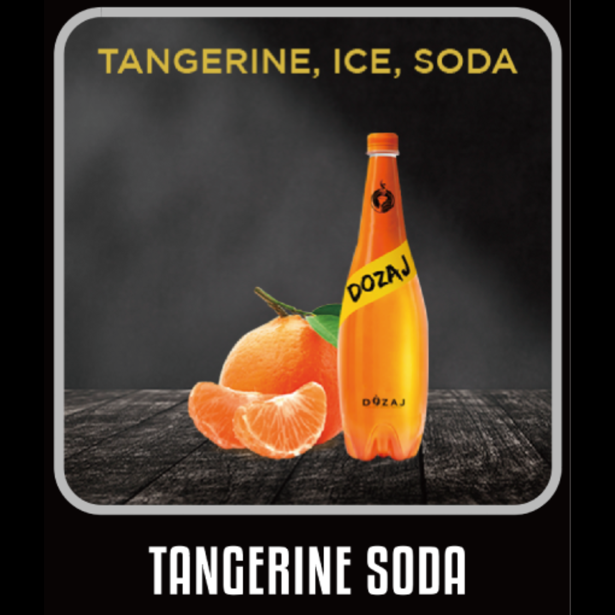 シーシャフレーバー｜TANGERINE SODA 100g – DOZAJ BLACK – NEWEMO SHISHA