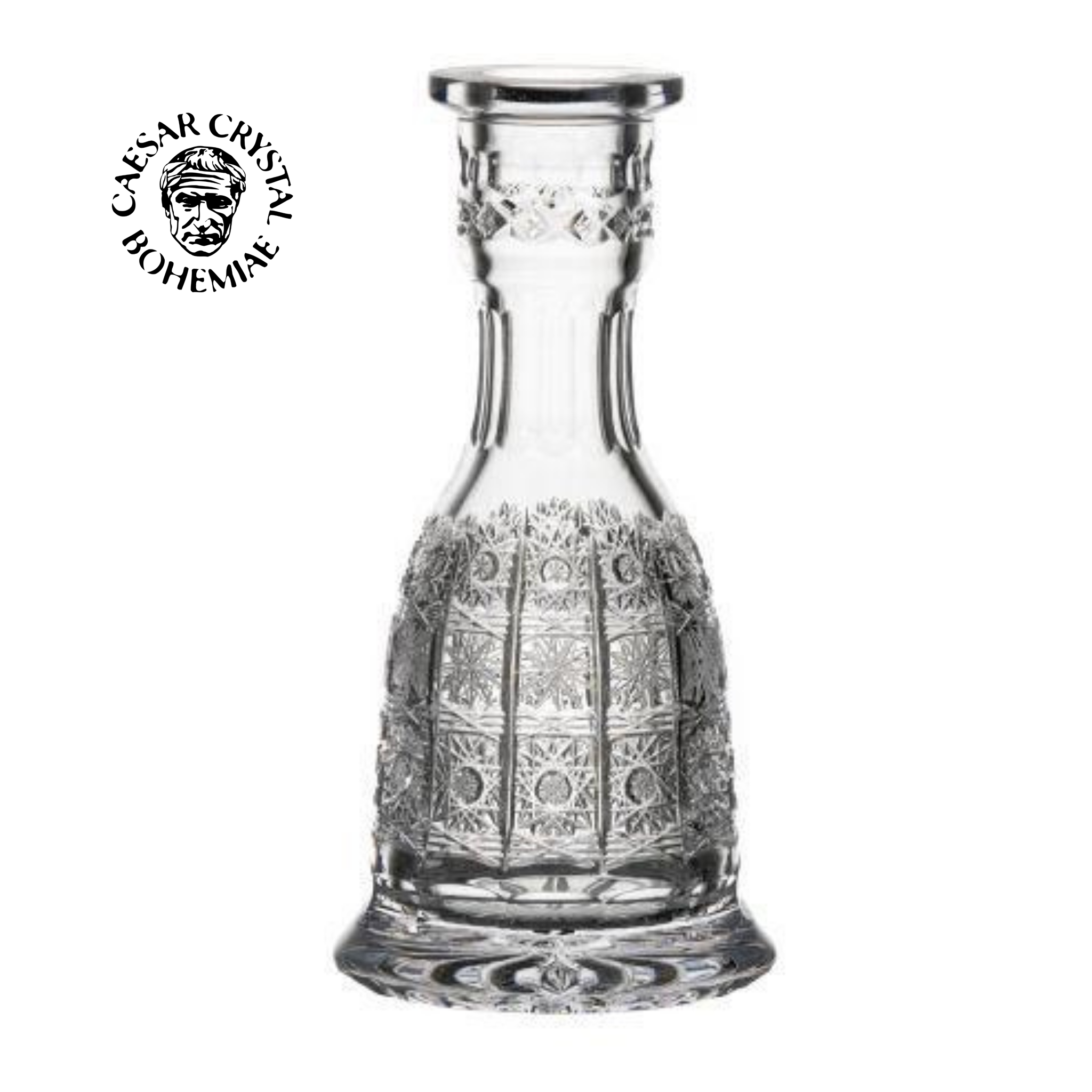ボヘミア CAESER シーザー クリスタル 花瓶 フラワーベース 切子 ガラス シーシャ ベースボトル|Hookah base 500PK【Clear】– CAESAR