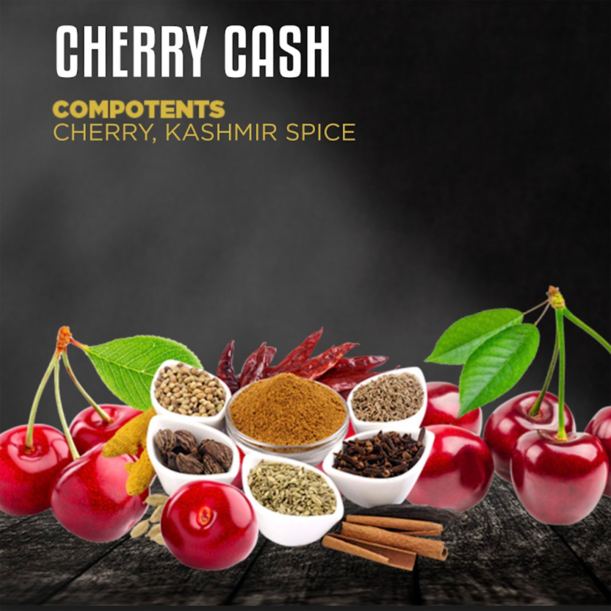 シーシャフレーバー｜CHERRY CASH 100g – DOZAJ BLACK – NEWEMO