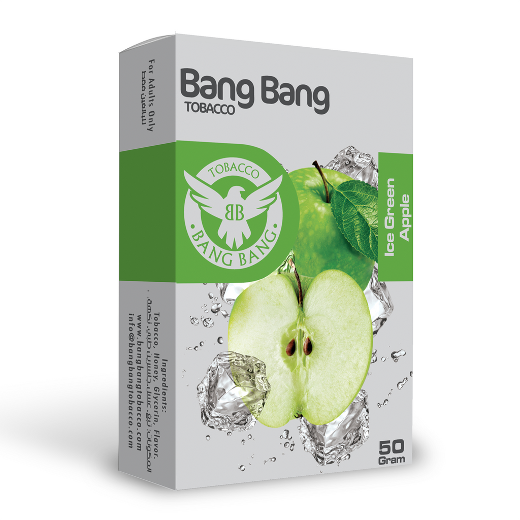 シーシャフレーバー｜Ice Green Apple 50g – Bang Bang – NEWEMO SHISHA