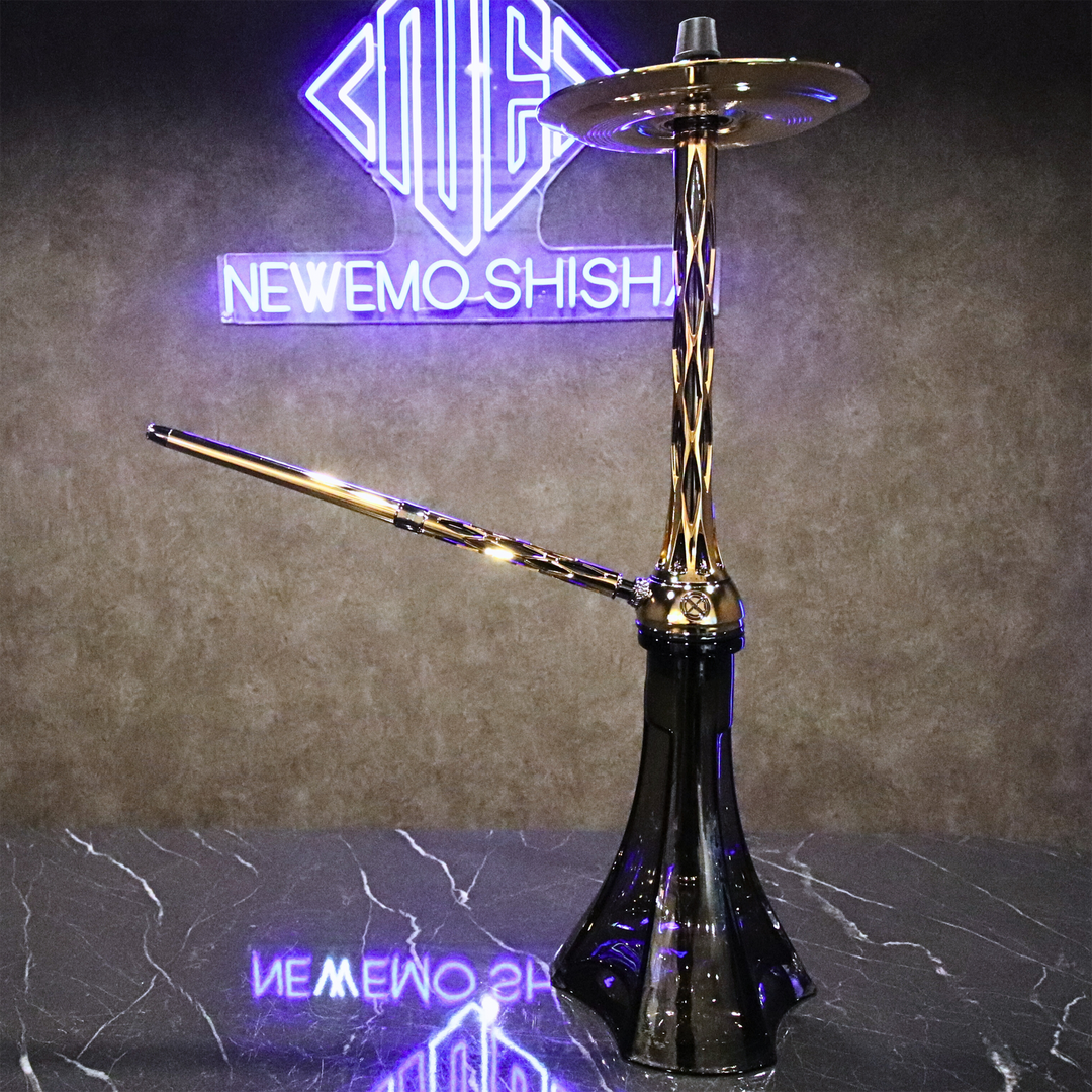 シーシャパイプ本体｜BLADE ONE M TITANIUM【ゴールド】 – BLADE HOOKAH – NEWEMO SHISHA