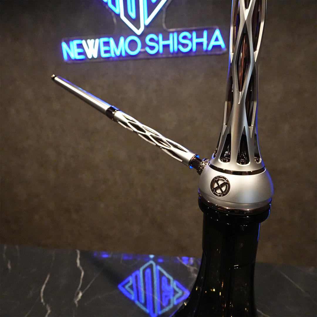 シーシャパイプ本体｜BLADE ONE M TITANIUM【プラチナ】 – BLADE HOOKAH – NEWEMO SHISHA