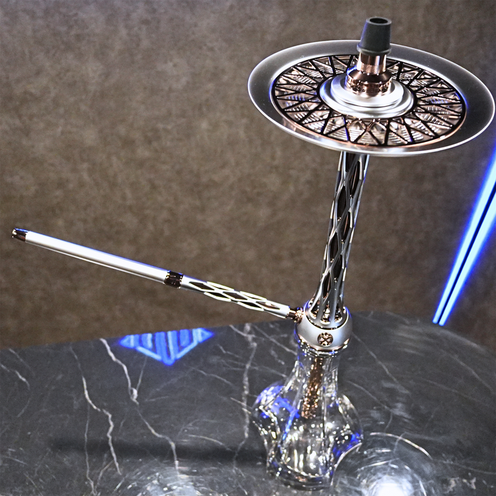 シーシャパイプ本体｜BLADE ONE M TITANIUM【プラチナ】 – BLADE HOOKAH – NEWEMO SHISHA