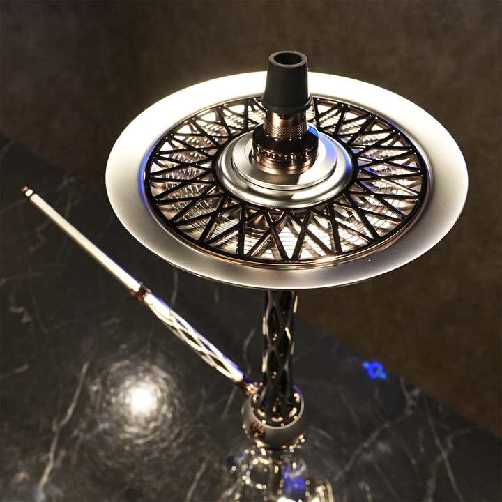 シーシャパイプ本体｜BLADE ONE M TITANIUM【プラチナ】 – BLADE HOOKAH – NEWEMO SHISHA