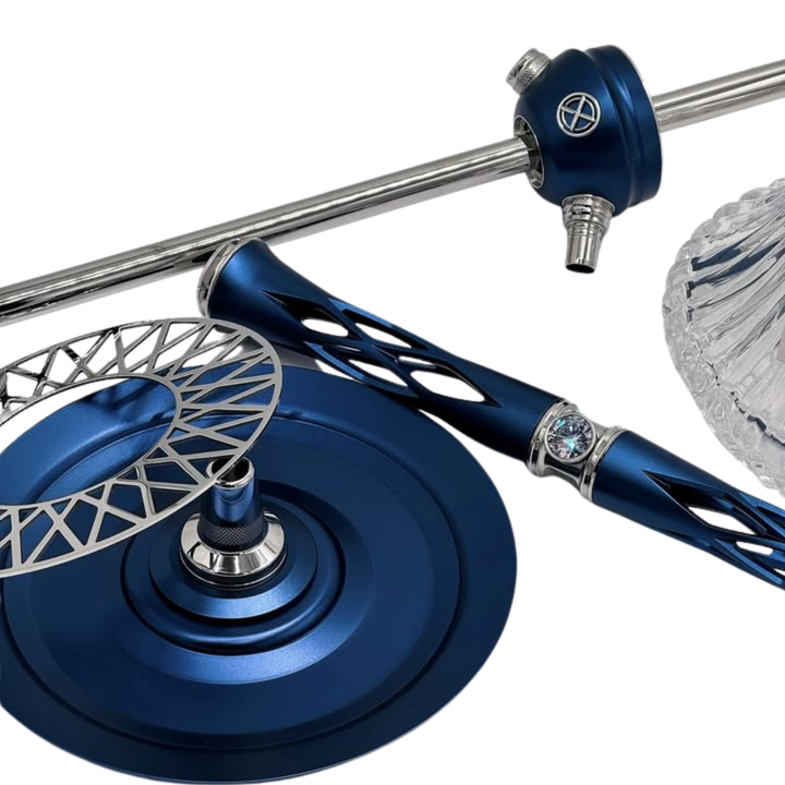 シーシャパイプ本体｜LE2【Deep Blue-silver】– BLADE HOOKAH – NEWEMO