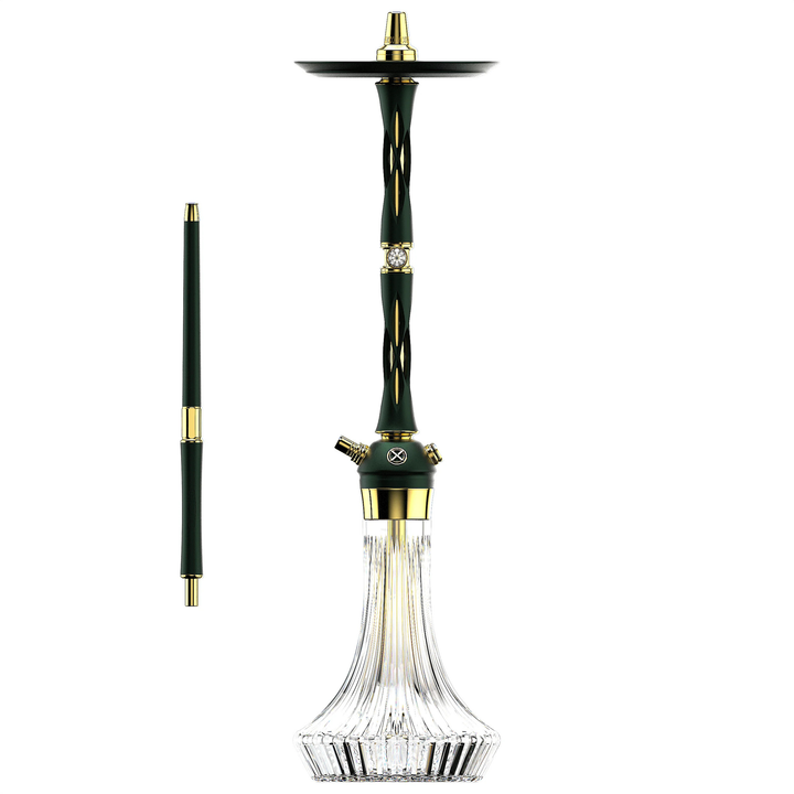シーシャパイプ本体｜LE2【Green-gold】– BLADE HOOKAH – NEWEMO SHISHA