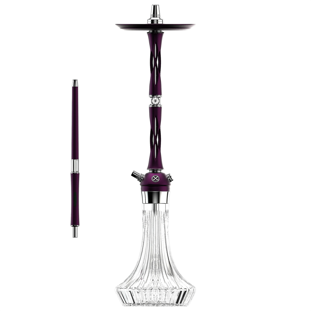 シーシャパイプ本体｜LE2【Purple-silver】– BLADE HOOKAH – NEWEMO SHISHA