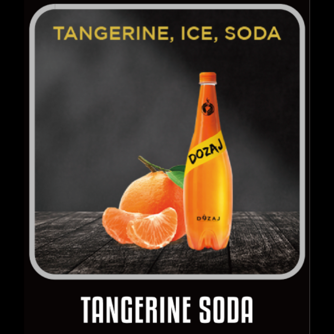 シーシャフレーバー｜TANGERINE SODA 100g – DOZAJ BLACK – NEWEMO SHISHA