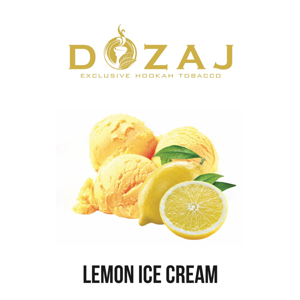 シーシャフレーバー｜ICE CREAM LEMON 50g – DOZAJ – NEWEMO SHISHA