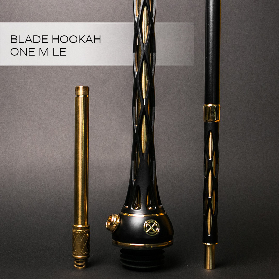 シーシャパイプ本体｜BLADE ONE M【ブラック】 – BLADE HOOKAH