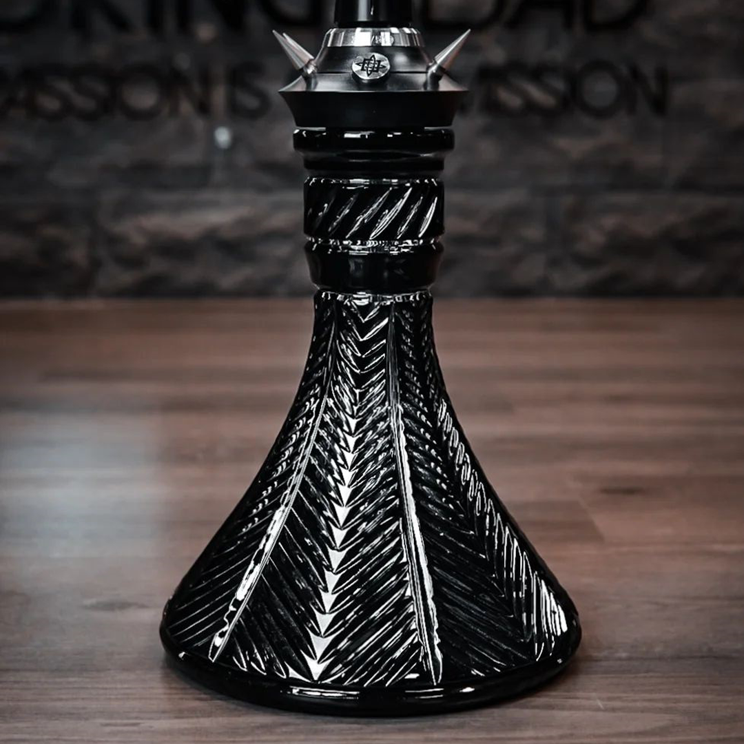 シーシャ ベースボトル|Hookah base Abstract 1【Clear×Black シーシャ ベースボトル|Hookah base Abstract 1【Clear×Black
