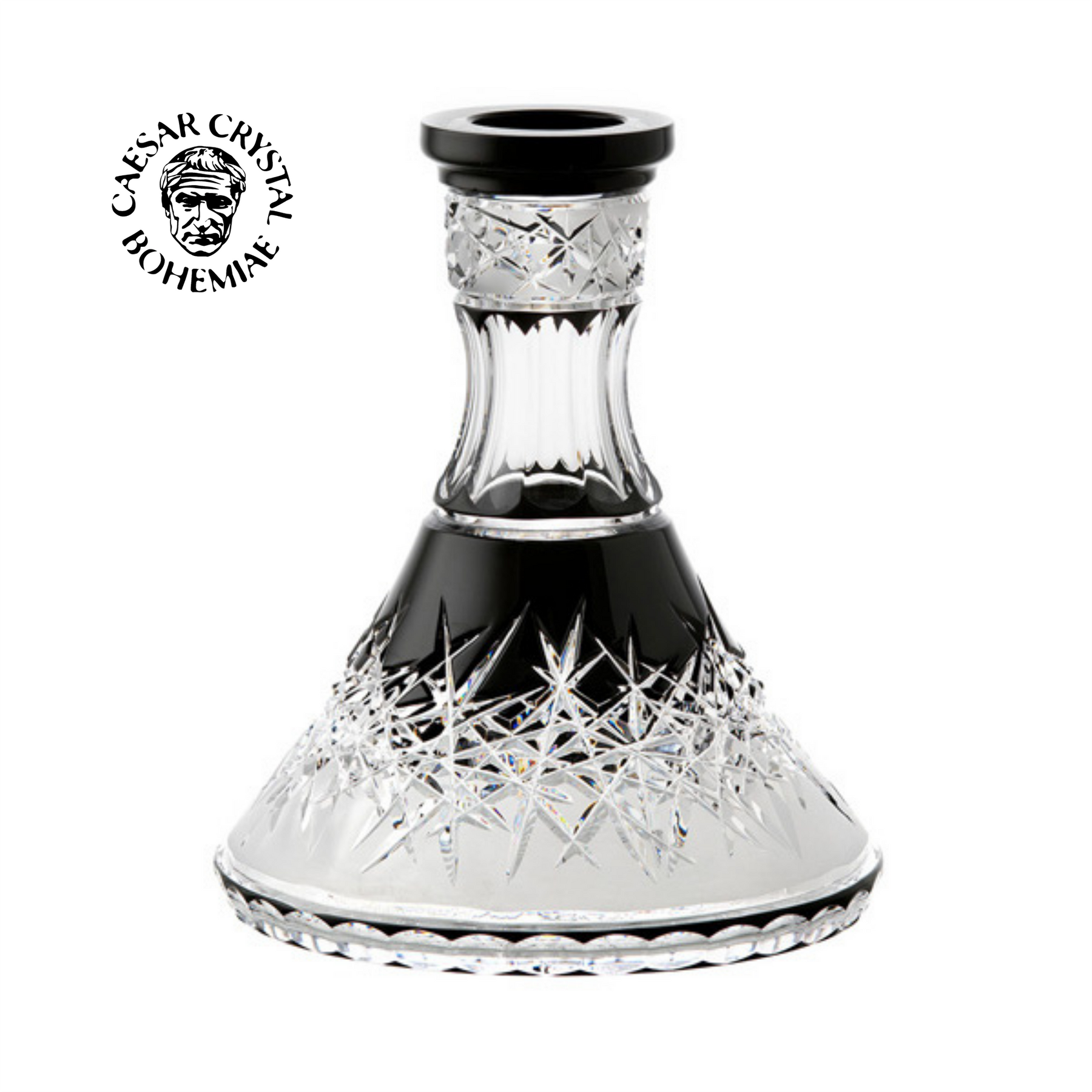 シーシャ ベースボトル|Hookah base Hoarfrost down【Clear×Black シーシャ ベースボトル|Hookah base Hoarfrost down【Clear×Black