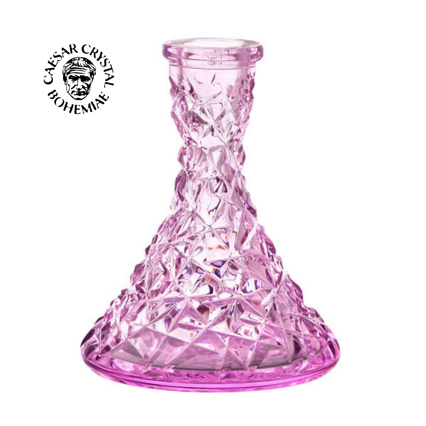 シーシャ ガラスマウスピース オーロラピンク シーシャ ベースボトル|Hookah base Rock【Pink】– CAESAR