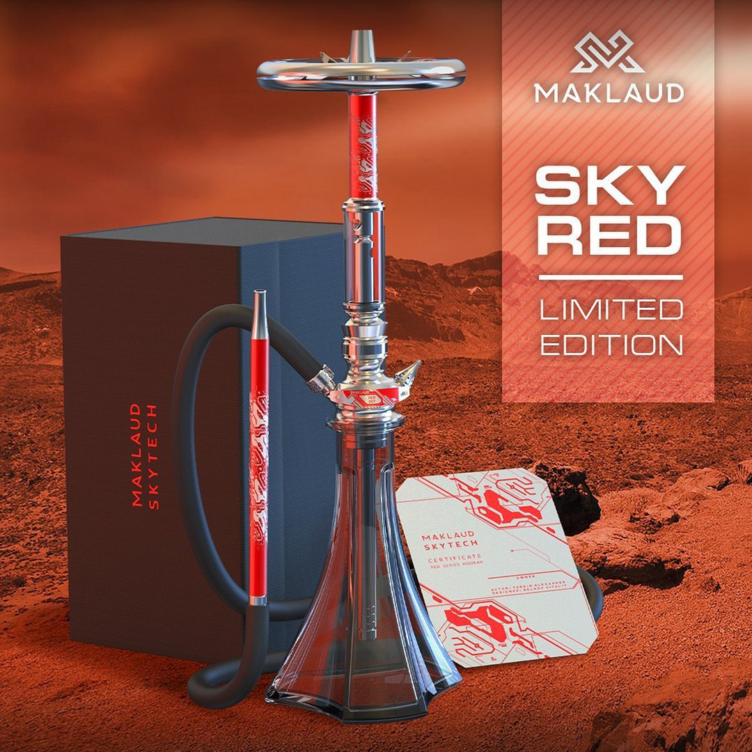 シーシャパイプ本体｜SKYTECH【RED】－ LIMITED EDITION – MAKLAUD – NEWEMO SHISHA